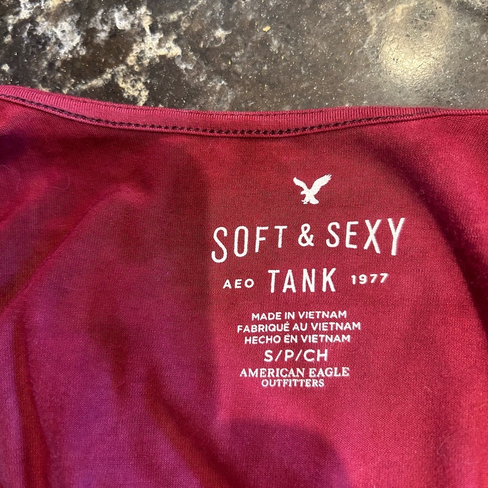 American Eagle Tank Top with details at shoulders